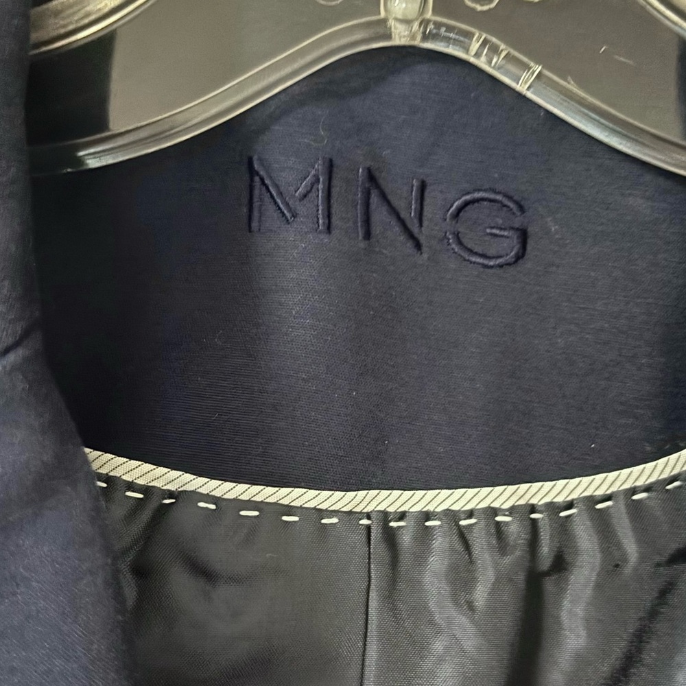 Mango Navy One-Button Blazer - Picture 6 of 7